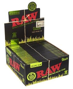 Produkt_RAW BLACK Green Organic Hemp King Size Slim Papier__Cannadusa_Marktplatz_Kaufen