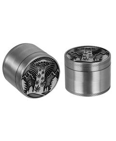 Product_Metall Grinder/Pollinator, 4-part, ø50mm, 38mm hoch, GOLD "FF -420 ALIENS" _Cannadusa_Marketplace_Buy