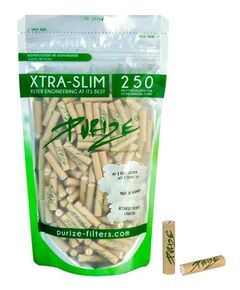 Produkt_PURIZE Aktivkohlefilter, XTRA Slim ORGANIC, ø 5,9mm, 250er Packung__Cannadusa_Marktplatz_Kaufen