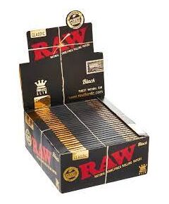 Produkt_RAW BLACK Classic King Size Slim Rolling Papers__Cannadusa_Marktplatz_Kaufen