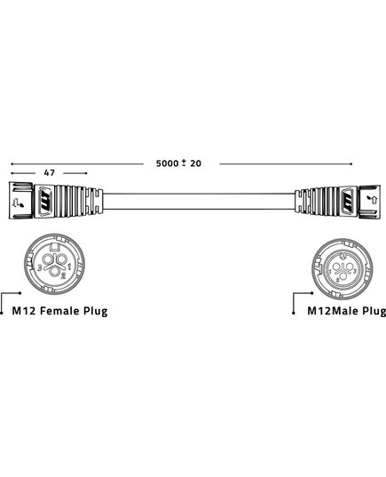 Product_Lumatek LED Daisy Chain Control Cable 5m, 2 image_Cannadusa_Marketplace_Buy