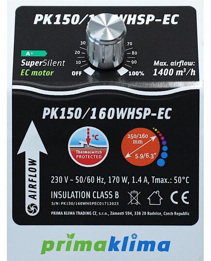 Produkt_Prima Klima PK150/160WHSP-EC 1400m³/h Ø150/160mm_, 2 image_Cannadusa_Marktplatz_Kaufen