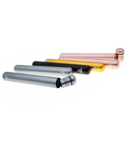 Wasserdichter und geruchsdichter Joint-Behälter aus Aluminium, 11 cm, Treez Club Grau Edition.