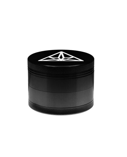 Product_Treez Club 63mm Black Premium Grinder: 4-piece Aluminium Herb Crusher, Color: Black_Cannadusa_Marketplace_Buy