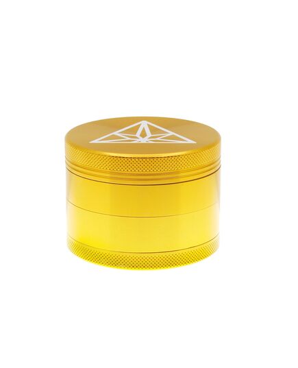 Treez Club Kräuter Grinder, 63 mm, aus langlebigem Aluminium, 4-teiliges Design mit 28 scharfen Zähnen und 24 Löchern für gleichmäßiges Mahlen.