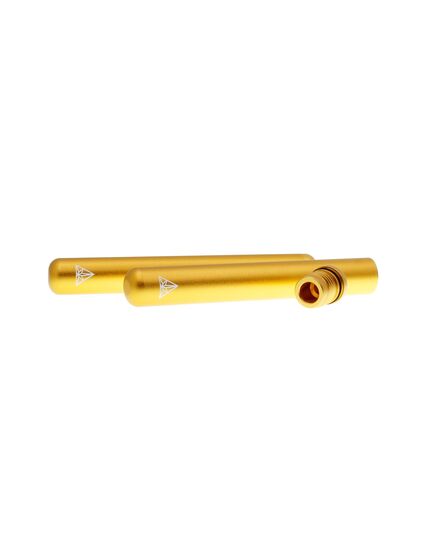 Close-up of the Treez Club Gold Joint Case, showcasing its ultra-durable aluminum construction.