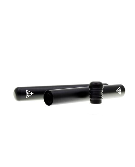 Close-up of the Treez Club Black Joint Case, showcasing its ultra-durable aluminum construction.