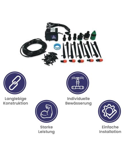 Electronic water pump from Treez Tools with 2000L/H flow rate and 2.2M delivery head for accurate watering.