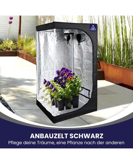 Opaque design and Mylar lining in the Treez Tools Grow Box create an optimal environment for plant growth.