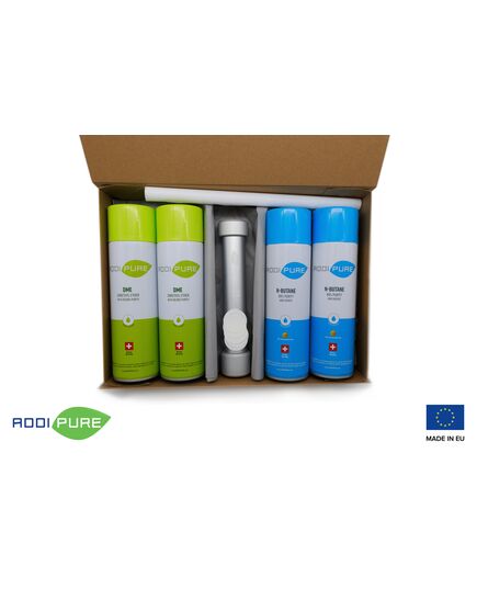 Product_ADDIPURE PEO 35*35 StarterKit contains everything you need to be able to get started with efficient plant extraction. Batch quantity: up to 15 g. Extraction agent: DME/n-Butane 500 ml cans. Made in the EU., Extraction agent: ADDIPURE DME/n-Butane, 2 image_Cannadusa_Marketplace_Buy