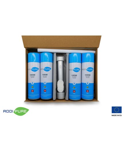 Product_ADDIPURE PEO 35*35 StarterKit contains everything you need to be able to get started with efficient plant extraction. Batch quantity: up to 15 g. Extraction agent: n-Butane 500 ml cans. Made in the EU., Extraction agent: ADDIPURE n-Butane, 2 image_Cannadusa_Marketplace_Buy