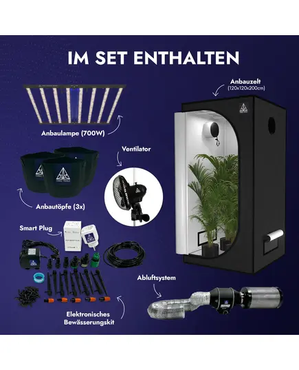 Product_Treez Tools Complete Grow Set Large – Complete Indoor Grow Kit with Grow Tent, LED Lighting, Ventilation System, and Accessories, 3 image_Cannadusa_Marketplace_Buy