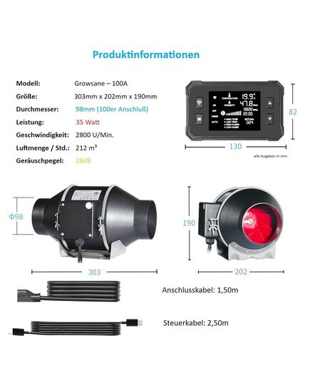 Product_Komplettset 80x80x180cm - 240Watt PRO Premium, 7 image_Cannadusa_Marketplace_Buy