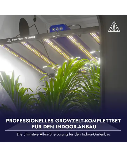 Produkt_Treez Tools Grow Light LED 500 PRO – Energieeffiziente Vollspektrum-LED-Grow-Lampe mit Samsung LM301B- und Epistar-Chips, 2,9 μmol/j Effizienz, dimmbar 0-10V, EU-Stecker, ideal für Vegetations- und Blütephasen_, 7 image_Cannadusa_Marktplatz_Kaufen