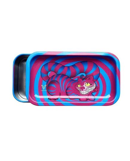 Produkt_V Syndicate - Syndicase 2.0 Metalldose mit Drehtablett im Deckel - 2in1 "Seshigher Cat"__Cannadusa_Marktplatz_Kaufen
