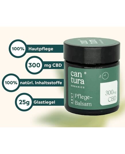 Produkt_Cantura Akut CBD Pflege Balsam 300mg CBD im Tiegel 25g_, 3 image_Cannadusa_Marktplatz_Kaufen