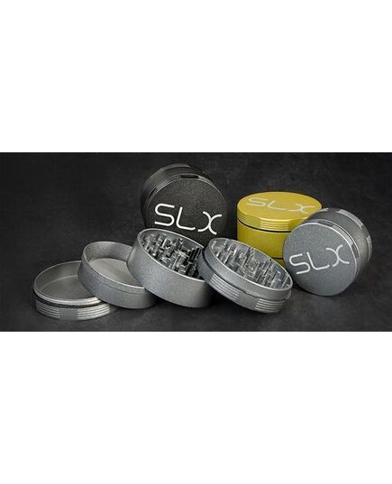 Product_SLX NON-STICK - CNC AluminiumMühle/Grinder Polinator, ø 62mm,4-part, schwarz_Cannadusa_Marketplace_Buy