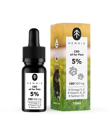 Produkt_Hemnia CBD in Lachsöl für Katzen – 5 % CBD, 500 mg, 10 ml__Cannadusa_Marktplatz