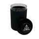Treez Club Glass Stash Jar Container, a high-quality storage jar for herbs and spices, combining glass, aluminum, and rubber for an odor-tight seal.