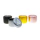 The Treez Club Herb Container Stash Jar, also known as CannaPuck 2.0, in black, showcasing its high-quality aluminum construction and compact, portable design