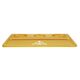 Close-up of the Treez Club Herb Rolling Tray in gold, showcasing its sleek, modern design and durable aluminum construction, measuring 280 mm by 210 mm by 7 mm