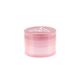 Treez Club 63 mm 4-piece aluminum herb grinder with 28 sharp teeth and 24 precisely placed holes for finely ground herbs, available in various attractive colors.
