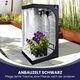 Opaque design and Mylar lining in the Treez Tools Grow Box create an optimal environment for plant growth.