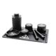 Treez Club Black Premium Accessories Case, a stylish and comprehensive set designed for herb storage and use.